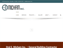 Tablet Screenshot of michaminc.com